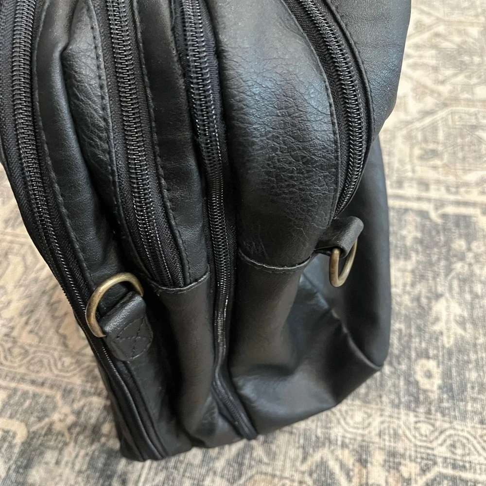 Black Leather Men's Bag